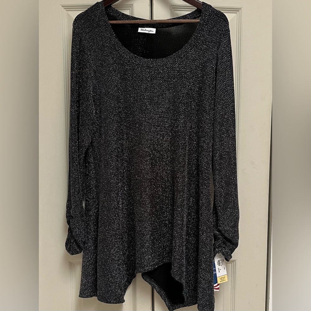 Patchington Tunic Silver and black shirt, Size XL